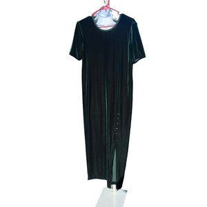 Vintage another thyme 14 green velvet maxi